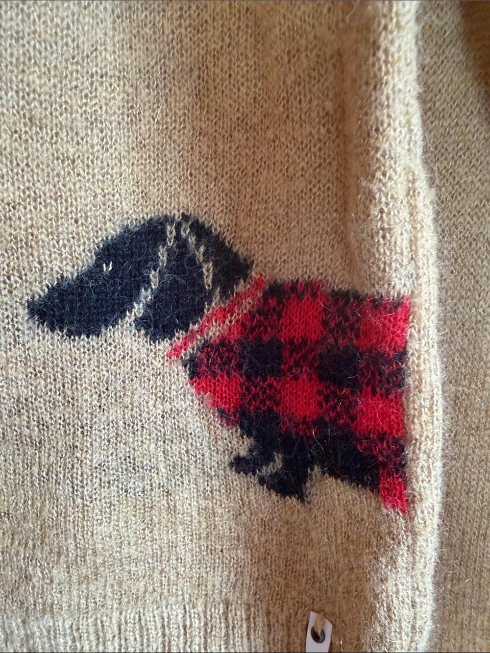 Woolrich dachshund dog sweater large wool - Picture 4 of 8